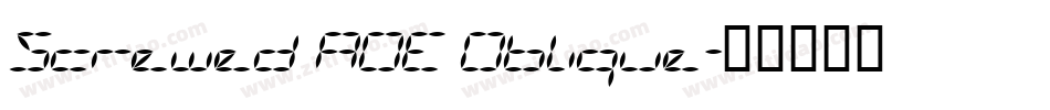 Screwed AOE Oblique字体转换